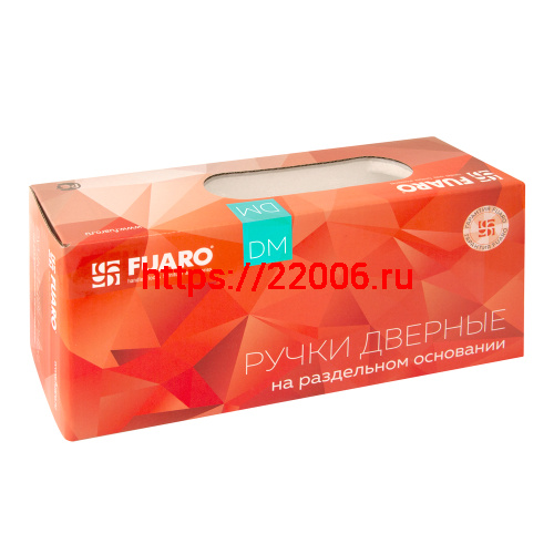 Ручка Fuaro (Фуаро) раздельная K.DM51.FLOW (FLOW DM) WH-19 белый фото 3