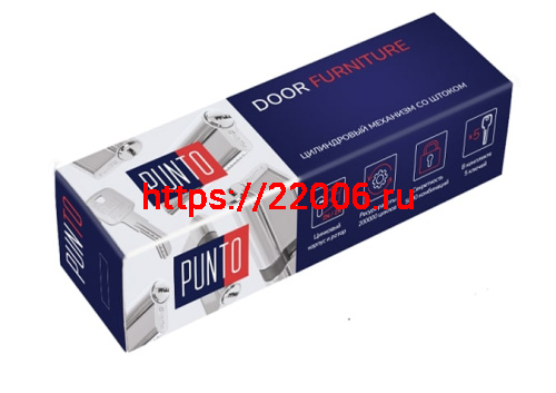 Цилиндровый Punto (Пунто) механизм Z3007Tang95(60+10+25) со штоком CP хром фото 2