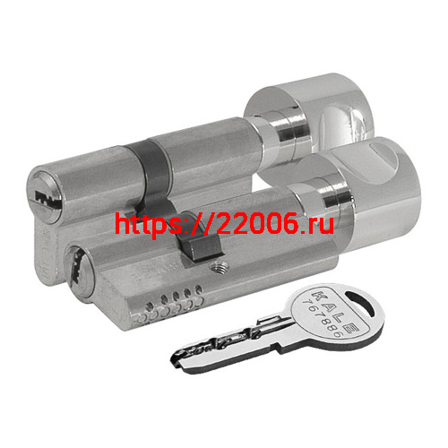 Цилиндровый механизм Kale kilit (Кале килит) с вертушкой 164 OBS SCE/120 (45+10+65) mm никель 5 кл. фото 3