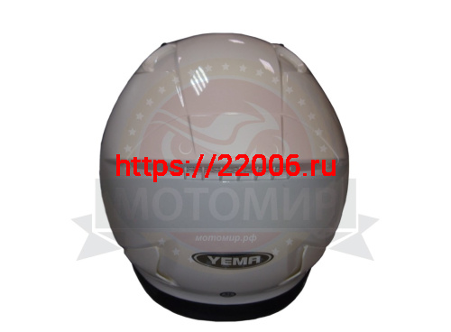 Шлем открытый YM-637 "YAMAPA", белый, размер S (с антикрылом) NEW фото 3 Шлем открытый YM-637 "YAMAPA", белый, размер S (с антикрылом) NEW фото 3
