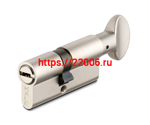 Цилиндровый механизм Kale kilit (Кале килит) с вертушкой 164 BM/75 (30+10+35) mm никель 5 кл.