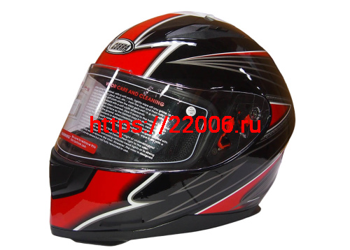 Шлем интеграл COBRA JK313, черный с красным(2), черный/синий (9), размеры S
