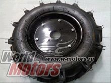 Колесо МБ 5,00-12 "Ёлочка" в сборе с диском (4отв.)