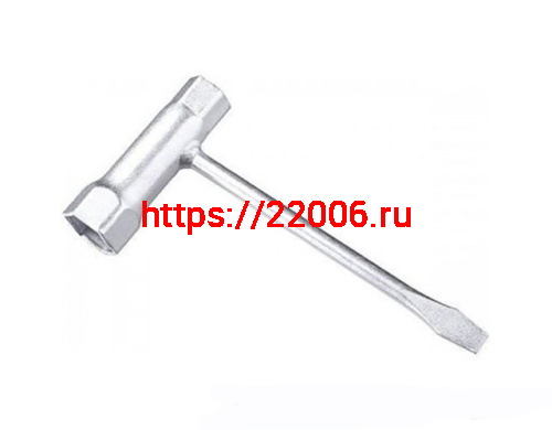 Ключ свечной 13х19 к импортной б/п с плоской отверткой Ключ свечной 13х19 к импортной б/п с плоской отверткой