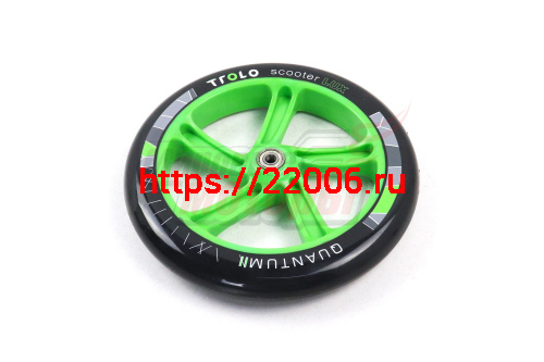 Колесо для самокатов 230мм (PU, цвет: черно-зеленый)(1шт) Колесо для самокатов 230мм (PU, цвет: черно-зеленый)(1шт)