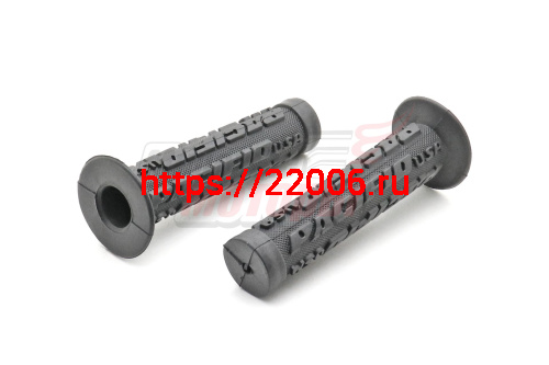 Ручки руля Вело 120мм (пара) чёрные С УПОРОМ Ручки руля Вело 120мм (пара) чёрные С УПОРОМ