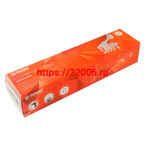 Цилиндровый Fuaro (Фуаро) механизм D-PRO5007 Tang 90 w/k (55+10+25) CP хром 5Key без верт. фото 3