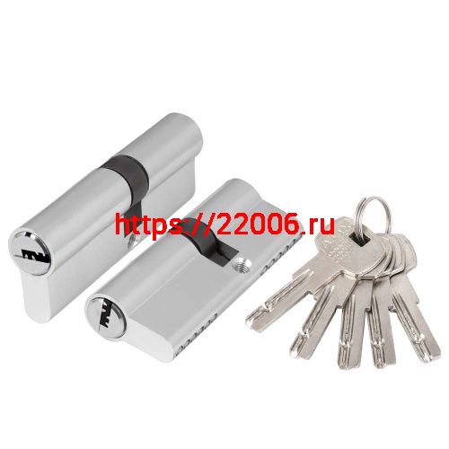Цилиндровый Ajax (Аякс) механизм (AZ200/80) AZ2000Key80 (35+10+35) CP хром