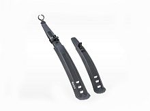 Крылья 26", пластиковые, черные, удлиненные, аналог  Stels (комплект) 3112616-22