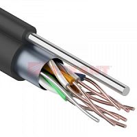 Кабель FTP4 - CAT 5e 2 x 0.51 мм., 305 м. наружный + трос*1 REXANT