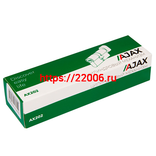 Цилиндровый Ajax (Аякс) механизм (AX202/100) AX2002Knob100 (45+10+45) CP хром с вертушкой фото 2