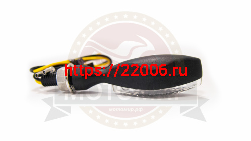 Боковой фонарь (LED) (компл. - 1 пар) 002-1 черный, ромбовидный фото 3