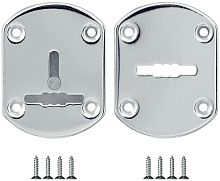 Накладка Fuaro (Фуаро) на сувальдный замок ESC.S-lift+S/OV.set (ESC021) с шторкой CP хром (2шт.)