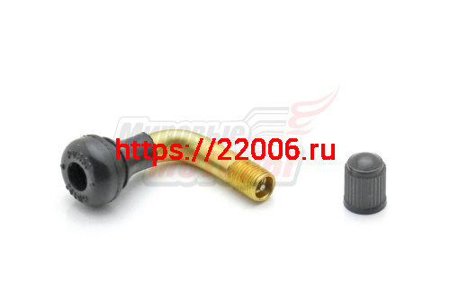 Вентиль бескамерной покрышки с колпачком (D=12mm, L=50mm)