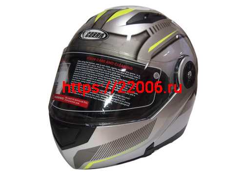 Шлем модуляр COBRA JK115, черный(7), белый с красным(4),  серый(6) размеры L внутр.солнцезащ.ОЧКИ фото 4