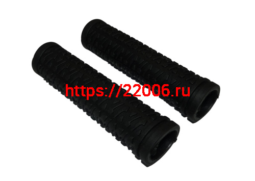 Грипсы для велосипеда 120мм, резина, черные (EHG-07)