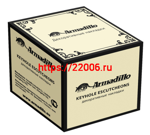 Накладка Armadillo (Армадилло) CYLINDER ET CL/HD CP-8 Хром 2 шт. фото 2
