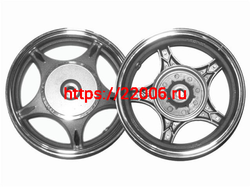 Диск колеса 10" задний, литой, барабанный тормоз 2.15-10 50-80сс Диск колеса 10" задний, литой, барабанный тормоз 2.15-10 50-80сс