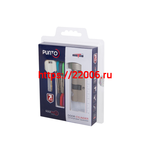 Цилиндровый Punto (Пунто) механизм MaxPro7002Knob60mm(25+10+25) CP хром 7key с вертушкой фото 2