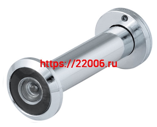 Глазок Fuaro (Фуаро) дверной, оптика пластик DV 4/130-70/Z (VIEWER 4 DVZ) CP хром