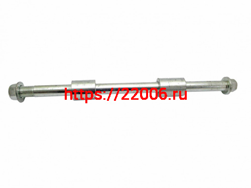 Ось заднего колеса с втулками и гайкой скутер L-280, D14